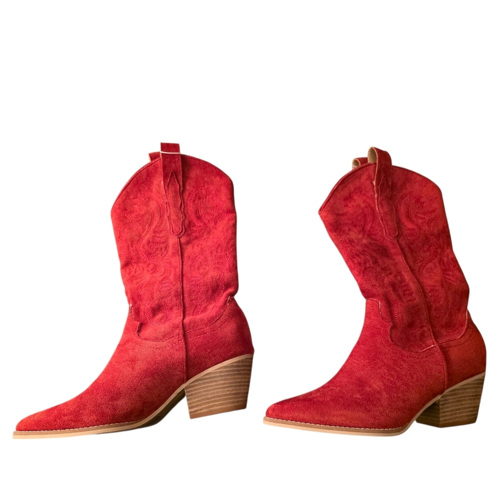 Altar'd State Red Heeled Boots